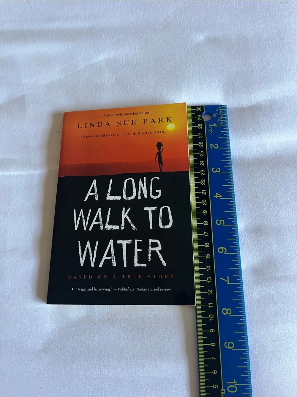 A Long Walk to Water Paperback Book Linda Sue Park Houghton Mifflin Orange Good